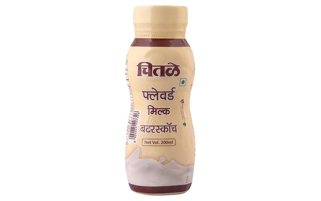 Chitale Dairy Flavoured Milk Butterscotch   Plastic Bottle  200 millilitre